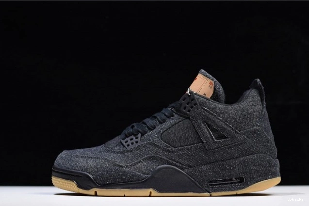 Reps TBK Jordan 4 Air AO2571-001 x 'black' Levi's 0714